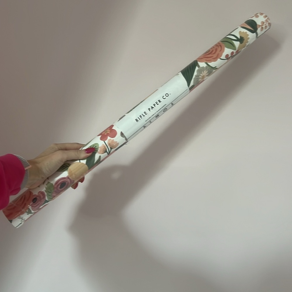 Rifle Paper Co Wallpaper - Garden Party - Burgundy Multi - 27” x 27” roll